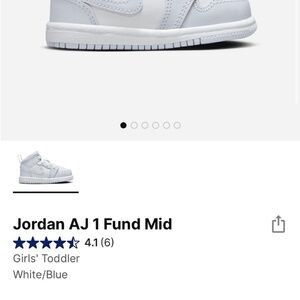 Jordan Kids' Sneakers - White and Blue